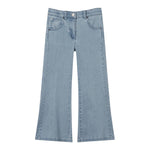 STELLA McCARTNEY jeasns tinta unita modello zampa Azzurro per Bambina TU6F90 AZZURRO STELLA McCARTNEY 