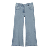 STELLA McCARTNEY jeasns tinta unita modello zampa Azzurro per Bambina TU6F90 AZZURRO STELLA McCARTNEY 