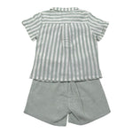 Babidu Completo 2 Pezzi Camicia-Bermuda per Bambino 40409 BIANCO/VERDE BABIDU 