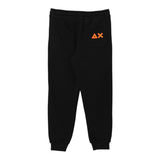 SUN68 pantalone tuta tinta unita con logo Nero per Bambino F44345J NERO SUN68 