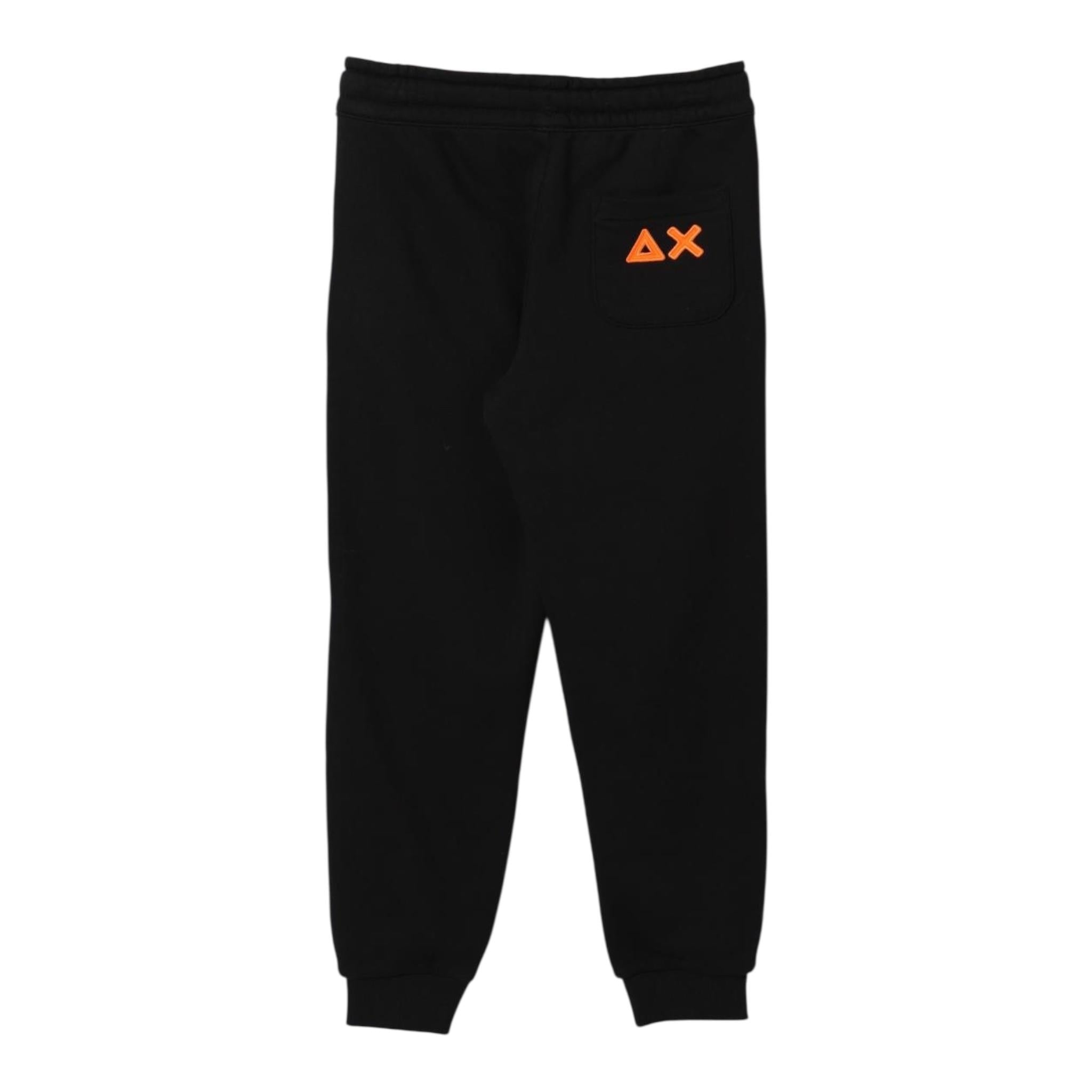 SUN68 pantalone tuta tinta unita con logo Nero per Bambino F44345J NERO SUN68 