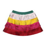 STELLA McCARTNEY gonna multicolor con frange Multicolor per Bambina TT7B51 MULTICOLOR STELLA McCARTNEY 