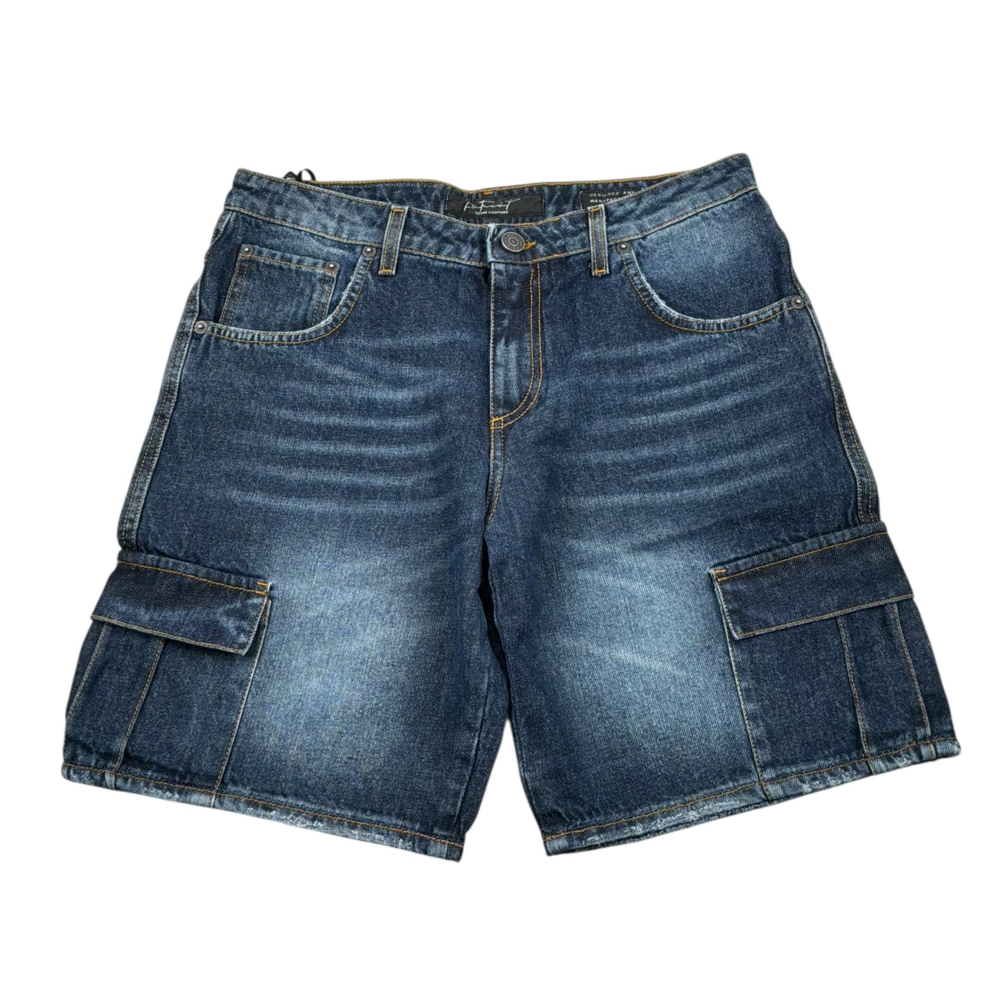 Patriot Bermuda In Denim Tinta Unita con Tasconi per Bambino PJ5S2SPCK42X BLU PATRIOT 