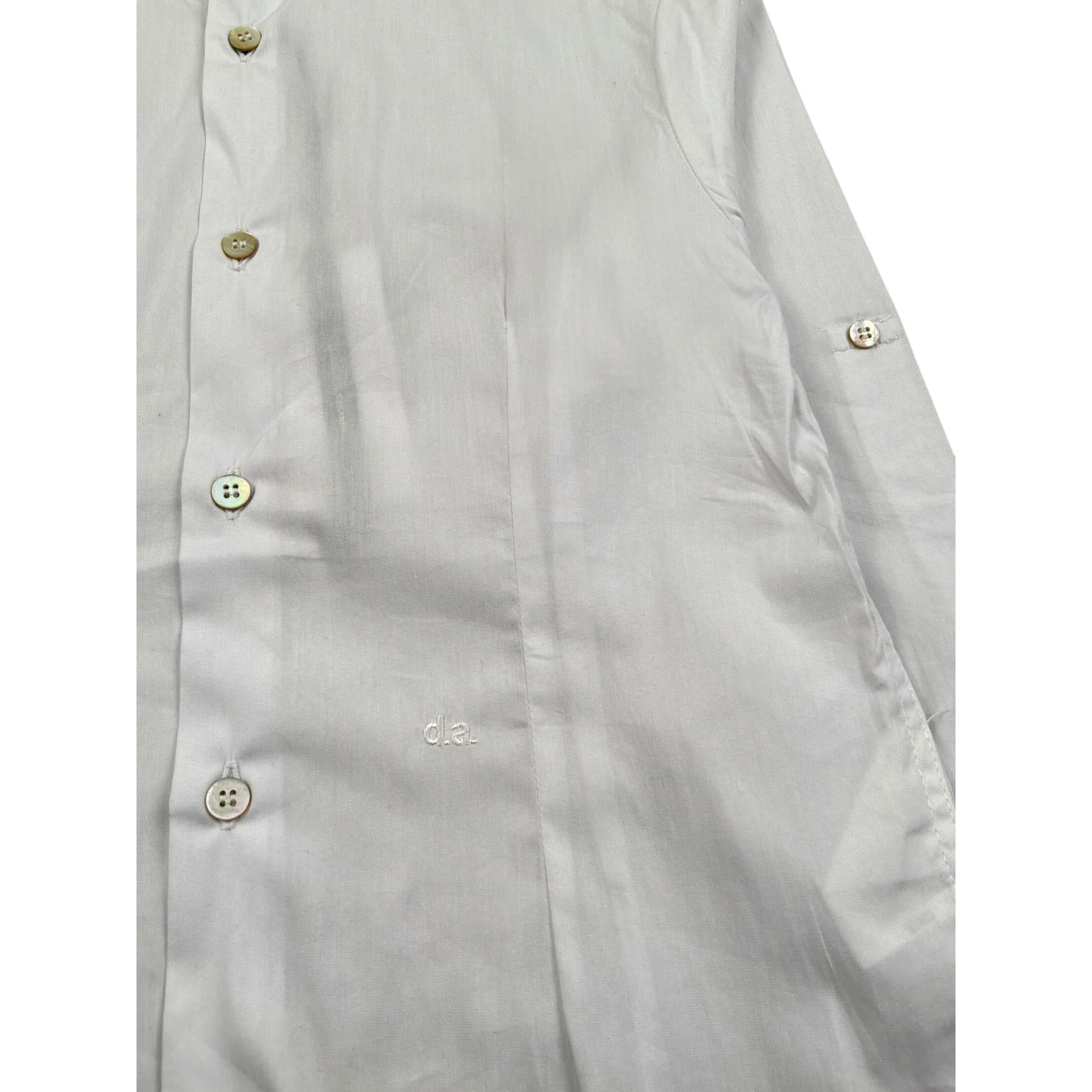 Daniele Alessandrini Camicia Manica Lunga tinta unita con Stampa Bianco per Neonato 1295C0905X BIANCO DANIELE ALESSANDRINI 