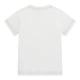 Guess T-Shirt Girocollo Tinta Unita con Stampa per Neonato N5RI15K8HM4N BIANCO GUESS 