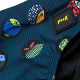 F**K Costume Modello Slip Tinta Unita con Fantasia per Bambino FJ25J04SA20 BLU F**K 