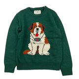SAINT BARTH maglia girocollo tinta unita con stampa Verde per Bambino DOU000111 VERDE SAINT BARTH 