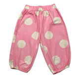 Liu Jo Solid Color Trousers With Pink Polka Dot Pattern For Baby Girl