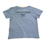 Trussardi T-Shirt Tinta Unita con Stampa per Neonato TIP25045TS AZZURRO TRUSSARDI 