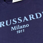 Trussardi T-Shirt Girocollo Tinta Unita con Stampa per Bambino TBP25003TS BLU TRUSSARDI 