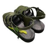 Sensi Two-Tone Rubber Sandals With Buckles Green For Girls