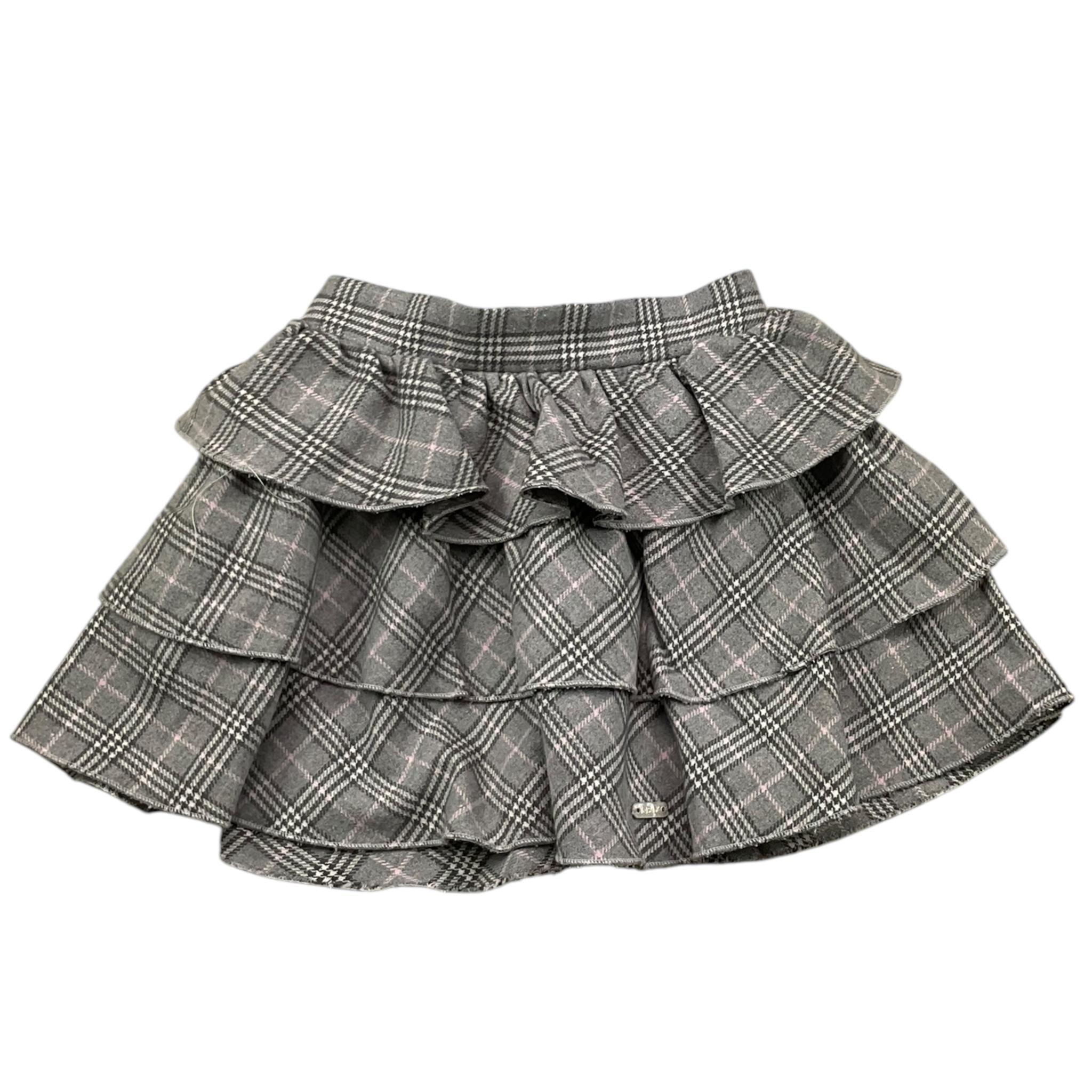 LE BEBE' gonna tinta unita con balze ed elastico in vita Grigio per Neonata LBG6149 GRIGIO LE BEBE' 