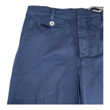 Eleventy Solid Color Trousers With America Pockets Blue For Boys