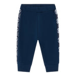 ROBERTO CAVALLI pantalone tuta tinta unita con stampa logo Blu per Neonato TJT231 BLU ROBERTO CAVALLI 