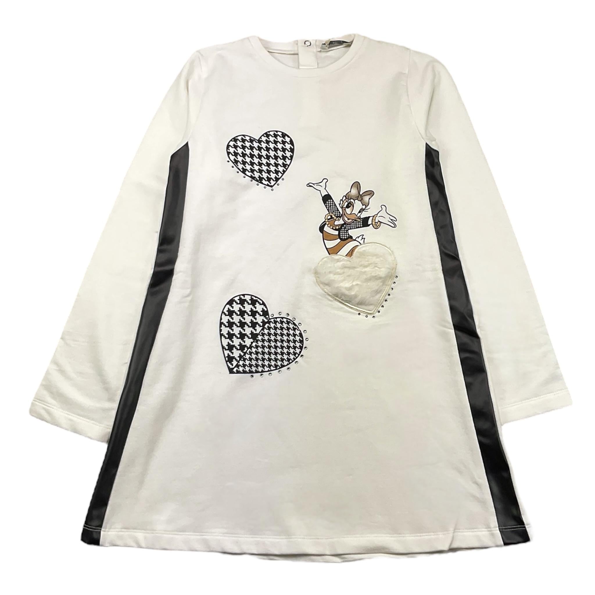 EMC abito manica lunga tinta unita con stampa titti Panna per Bambina WA0029 PANNA EMC 