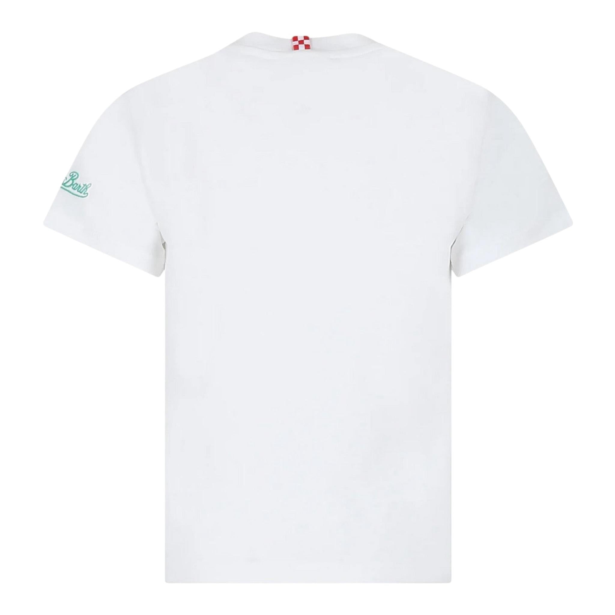 Saint Barth T-Shirt Girocollo Tinta Unita con Stampa Hulk per Bambino INCREDIBLEX BIANCO SAINT BARTH 