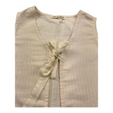 Zhoe & Tobiah Gilet Tinta Unita per Bambina LYT4F PANNA ZHOE & TOBIAH 