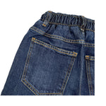 NEVER TOO jeans tinta unita con elastico in vita Blu per Bambino NT2162B BLU NEVER TOO 