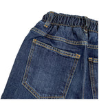 NEVER TOO jeans tinta unita con elastico in vita Blu per Bambino NT2162B BLU NEVER TOO 