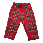 LA STUPENDERIA pantalone modello scozzese con elastico in vita Rosso per Neonato TCPN21 ROSSO LA STUPENDERIA 