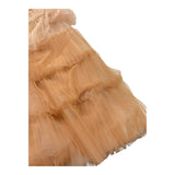 Twinset Gonna Tinta Unita con Tulle per Bambina 251GJ2QS1 BEIGE TWINSET 