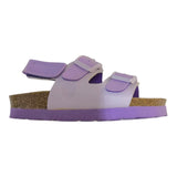 Genuins Two-Tone Slipper With Velcro And Lilac Buckle For Newborn