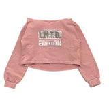 TO be too felpa tinta unita con cappuccio e applicazioni Rosa per Bambina TFBF24W631 ROSA TO be too 