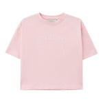 Iceberg T-Shirt Girocollo Tinta Unita con Stampa per Bambina TSICE5150JX ROSA ICEBERG 