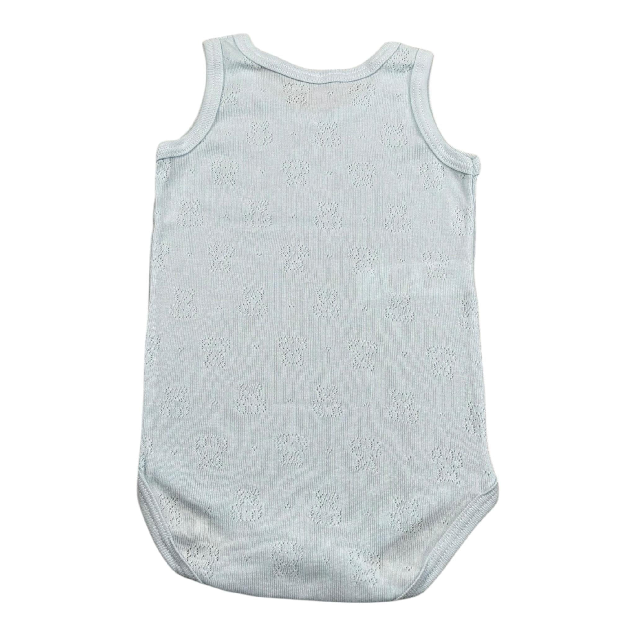 Calamaro Body Mezza Manica Tinta Unita con Trafori per Neonato BDM1 AZZURRO CALAMARO 