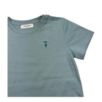 TRUSSARDI t-shirt girocollo tinta unita Azzurro per Bambino TGA25039 AZZURRO TRUSSARDI 