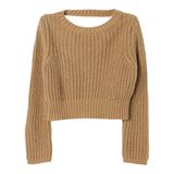 LIU JO maglia tinta unita con scollatura posteriore Biscotto per Bambina GF4234 BISCOTTO LIU JO 