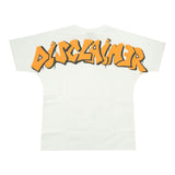 Disclaimer Solid Color Crew Neck T-Shirt With Contrast Print White For Boys