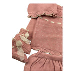 MAC ILUSIO'N completo 4 pezzi maglia-culotte-babbucce-cappello Rosa per Neonata 9439 ROSA MAC ILUSIO'N 