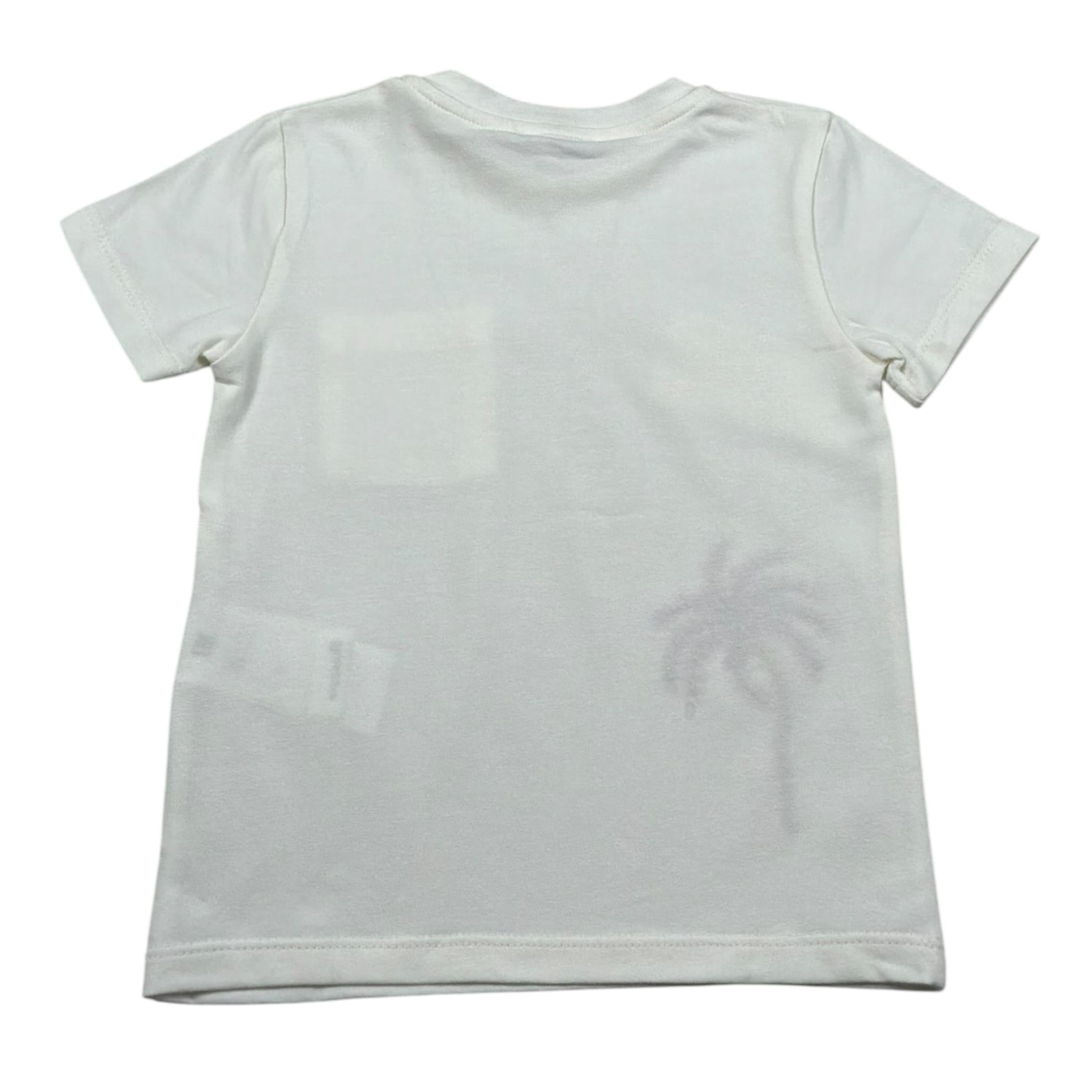 M+E' T-Shirt Girocollo tinta unita Cn Taschino Panna per Bambino UEM0486 PANNA M+E' 