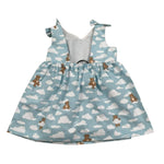 Moschino Abito Tinta Unita con Stampa per Neonata MDV0DN AZZURRO MOSCHINO 