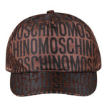 MOSCHINO berretto tinta unita con stampa logo Marrone per Neonato HTX01NX MARRONE MOSCHINO 