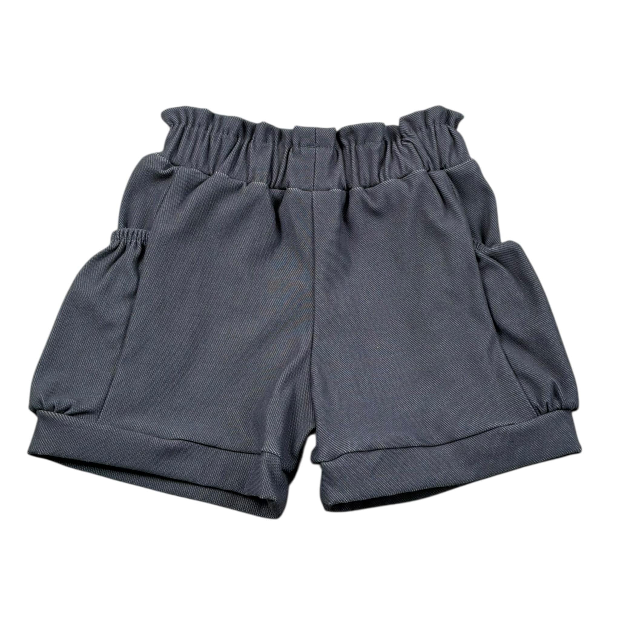 Bamboom+Babies Short Tinta Unita con Elastico In Vita per Neonata 828 BLU BAMBOOM+BABIES 