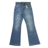 Pinko Jeans Plain Color Flared Model Light Blue For Girls