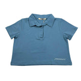 Hinnominate Polo Mezza Manica Tinta Unita con Logo per Bambina 3646MPY00173 AZZURRO POLVERE HINNOMINATE 