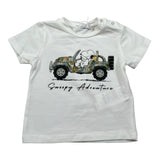 M+E' T-Shirt Girocollo Tinta Unita con Stampa per Neonato UEM0340 BIANCO M+E' 