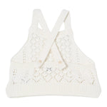 Il Gufo Top Tinta Unita Traforato per Bambina P25TC088EM442 PANNA IL GUFO 