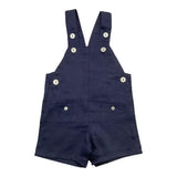 Tartine Et Chocolat Plain Dungarees With Contrast Buttons Blue For Newborns