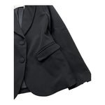 LU LU BY MISS GRANT giacca tinta unita monopetto Nero per Bambina LL3047 NERO LU LU BY MISS GRANT 