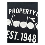 Diadora T-Shirt Girocollo Tinta Unita con Stampa per Bambino F4DIJBTH015 NERO DIADORA 