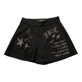 JOHN RICHMOND short tinta unita cn brillantini Nero per Bambina RGA25237SH NERO JOHN RICHMOND 