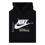 NIKE completo tinta unita 2pz felpa-pantalone Nero per Bambino 86M359 NERO NIKE 
