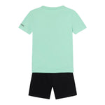 Converse Completo 2 Pezzi T-Shirt-Bermuda Bicolore per Bambino 9CG714 VERDE ACQUA CONVERSE 