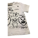 Iceberg T-Shirt Tinta Unita Girocollo con Stampa per Neonato TSICE5112B BIANCO ICEBERG 