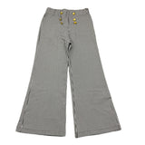Gaelle Plain Trousers With White Striped Pattern For Girls
