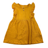 Chicco Solid Color Ochre Yellow Sleeveless Dress For Newborn